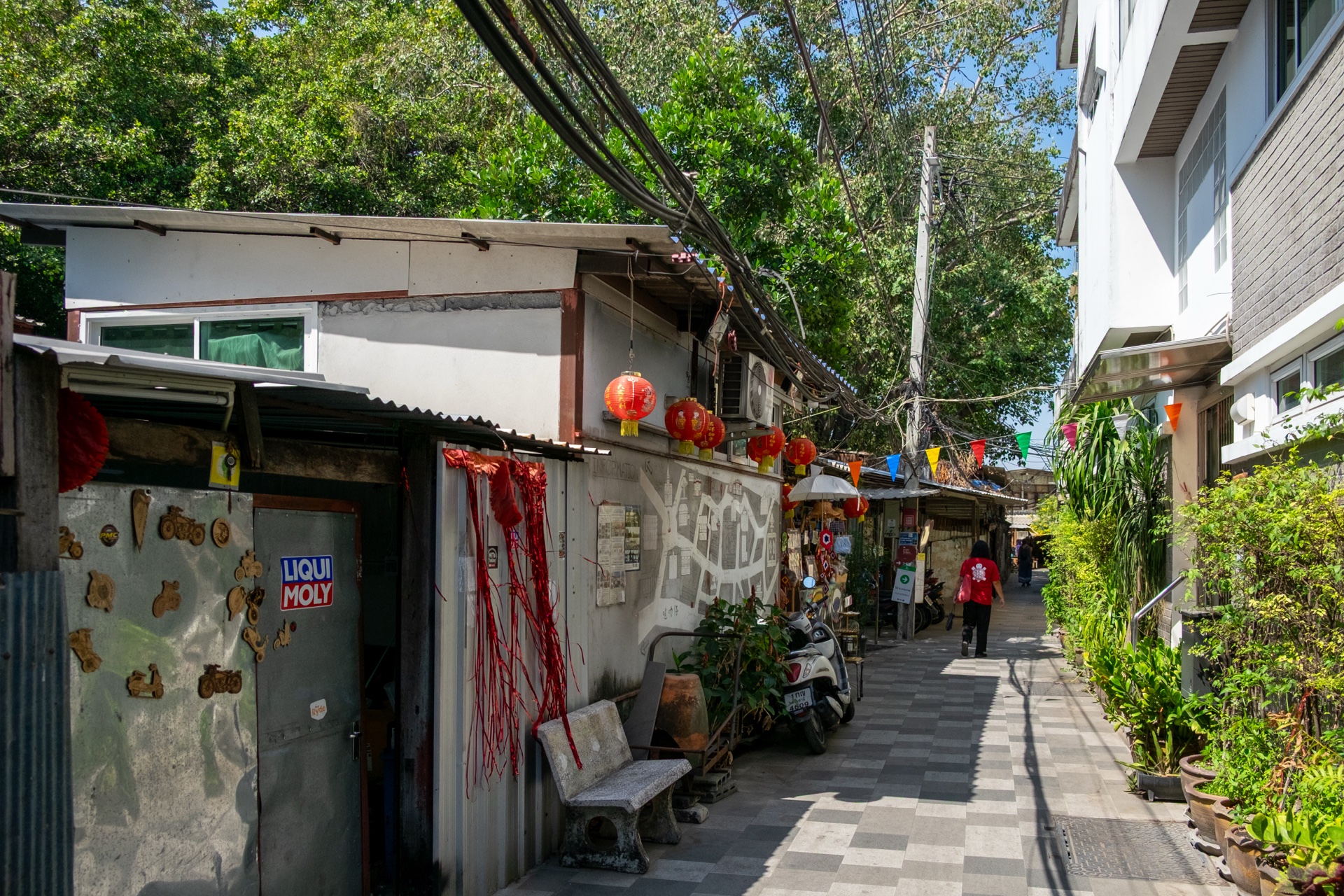 Enge Gassen Talat Noi Bangkok erkunden