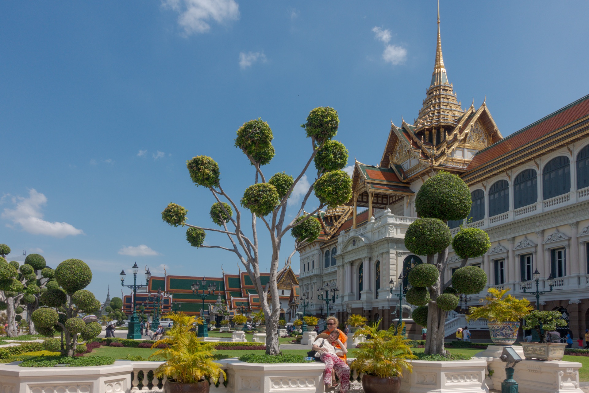 Yaksha Wächter Statue am Eingang des Wat Phra Kaew Königspalast Bangkok
